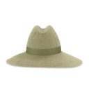 Requiem Wool Wide-Brim Fedora Hat, Olive