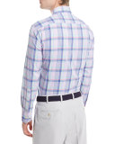 Crown Sport Ides Plaid Performance Shirt, Violet