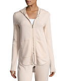 Zip-Front Jersey Hoodie 