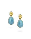 Lunaria 18k Aquamarine Drop Earrings