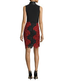Glynda Tie-Neck Fitted Sleeveless Top