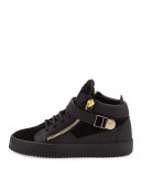 May London High-Top Sneaker, Nero