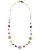 18k Gold Lollitini Multi-Stone Necklace, 18"L