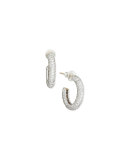 Galahad Diamond Oval Hoop Earrings