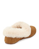 Kendyl Shearling-Trim Suede Slipper