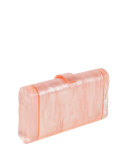 Lara Backlit Acrylic Clutch Bag, Pink
