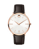 40mm Ultra Slim Watch, Brown