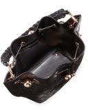 Romy Butterfly Bucket Bag, Black