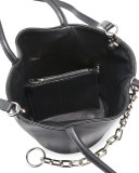 Roxy Large Leather Tote Bag, Black