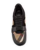 The Field Check Sneaker, Black