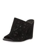 Anita Laser-Cut Wedge Mule