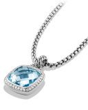 Albion Pendant with Blue Topaz and Diamonds