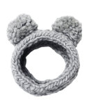 Mies Chunky Hand-Knit Headband w/Pom Poms