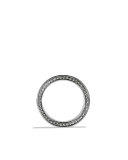 Streamline Three-Row Band Ring with Black Diamonds