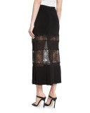 Rikki Paneled Lace Maxi Skirt
