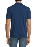 Johnny Collar Short-Sleeve Polo Shirt, Regal Blue