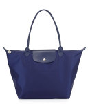 Le Pliage Neo Large Nylon Shoulder Tote Bag, Navy