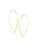 14k Gold Large Arch Hoop Earrings