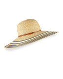 Luna Striped Wide-Brim Sun Hat