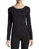 Pure Long-Sleeve Pullover Top