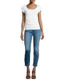 Heritage Skinny Ankle Jeans, Pacific Blue
