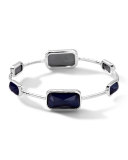 Wonderland Rectangle-Cut 6 Quartz & Pyrite Bangle