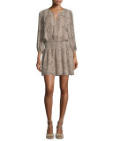 Selva Leopard-Print Blouson Dress