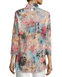 Pink Sky Burnout Cardigan 