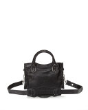 Metallic Edge City Mini Bag, Black