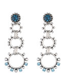 Grayson Crystal Statement Earrings, Blue