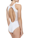 Elvira Sheer Wrapped One-Piece Swimsuit