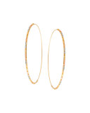 Glam Large Three-Tone Hoop Earrings