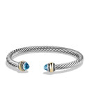 Cable Classics Bracelet with Blue Topaz and Gold
