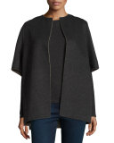 Double-Face Cashmere Cocoon Jacket