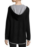 Hooded Cashmere Pullover Sweater