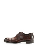 Edward Med-Cap Wing-Tip Brogue, Brown