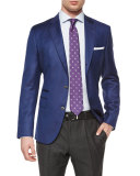 Neat Box Silk Tie, Purple