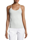 V-Neck Jersey Tank Top, Cloud 