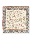 Newton Silk Safari Animal Circus Scarf