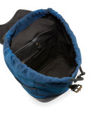 Drifton House Men's Check Canvas Backpack, Blue
