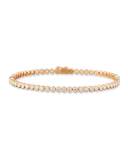 Diamond Line Bracelet in 18K Rose Gold