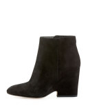 Wilson Suede Wedge Bootie, Black