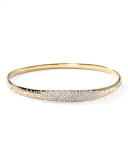 Stardust Wide Pave Diamond Gold Bangle