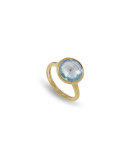 Jaipur 18K Faceted Round Ring, Size 7