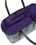 Little Marlborough Iphis-Print Tote Bag, Dark Green