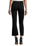 Jackie Trimtone Cropped Flare-Leg Jeans, Carver
