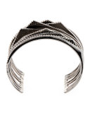 Crystal Origami Peaks Cuff Bracelet