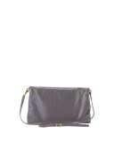 Giant 12 Golden Envelope Crossbody Bag, Dark Gray