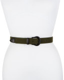 Marianna Suede Belt, Green