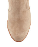 Dalton Suede Western Bootie, Charcoal